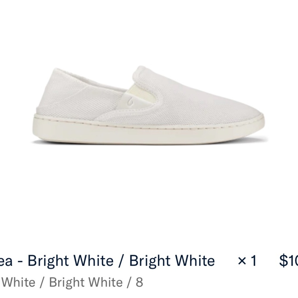 Olukai size 8 Pehuea slip on shoes. Never worn.